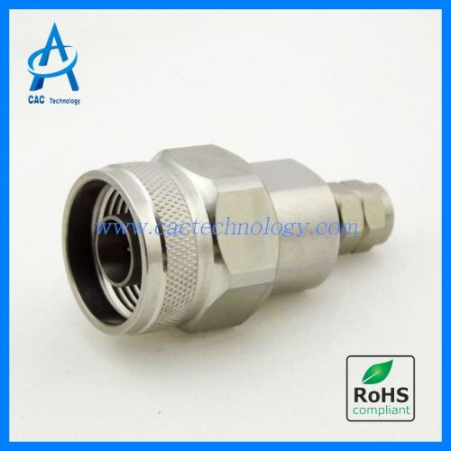 N to 2.4mm adapter male to male stainless steel VSWR 1.15max 18GHz ANAM24M00
