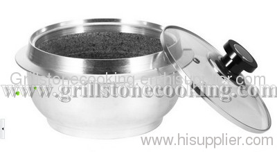 100%ecologic cooking pot stone coated inside