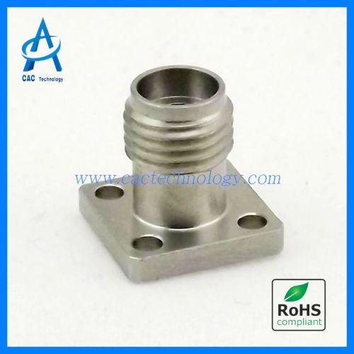 rf coaxial connector 2.92mm hermetic seals and Launch Pins Available Metal to Metal Contact 40GHz 2.9 with Flange