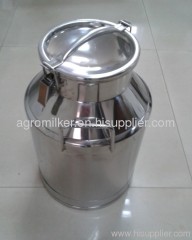 Stainless steel milk can for transport
