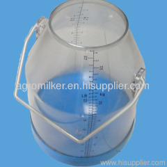 transparent pail bucket milk can