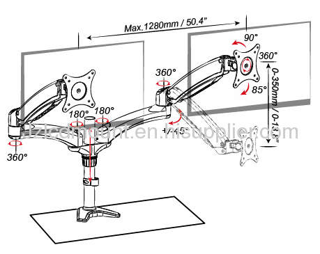 Dual Monitor Desk Mount