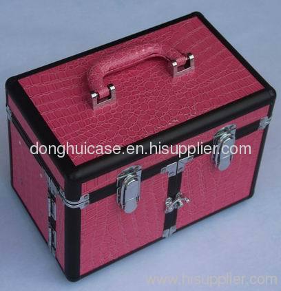 aluminum cosmetic cases beauty case cosmetic box vanity case with trays inside