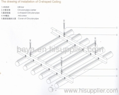 aluminum alloy O shaped&tube shaped ceiling