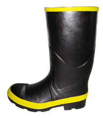 Steel Toe Rubber Boots For Firemen