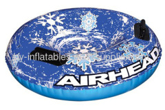 inflatable PVC snow tube for fun