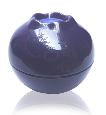 BLUE SILVER ACRYLIC CREAM JAR SPOON