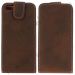 Up and Down to Open Leather Holster for iPhone 5 (Brown)