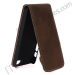 Up and Down to Open Leather Holster for iPhone 5 (Brown)