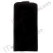 Up and Down to Open Leather Holster for iPhone 5 (Black)