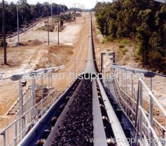 Groovy rubber belt conveyor