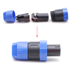 4 Pin Blue Speakon for Speaker Cable CE004