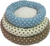 dotted polar fleece pet bed