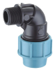 pp compression fittings pp male elbow irrigation system supplier plastic pipe fittings