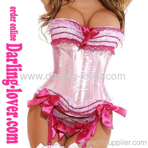 Pink Sexy Lace Corset