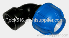 pp compression fittings pp female elbow irrigation system supplier plastic pipe fittings