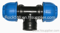 pp compression fittings pp female tee irrigation system supplier plastic pipe fittings