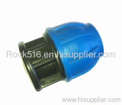 pp compression fittings pp end cap irrigation system supplier plastic pipe fittings