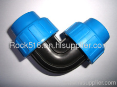 pp compression fittings pp elbow irrigation system supplier plastic pipe fittings