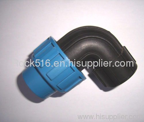 pp compression fittings pp female elbow irrigation system supplier plastic pipe fittings
