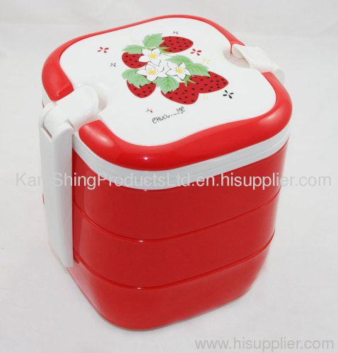 plastic picnic lunch box with handle