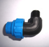 pp compression fittings pp male elbow irrigation system supplier plastic pipe fittings