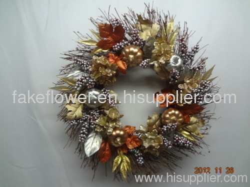 artificial flower wreath/artificial christmas wreath