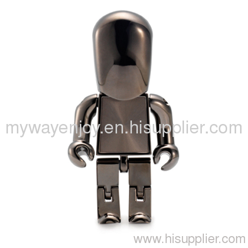 Novelty Robot shaped usb flash drive with 16GB REAL capacity