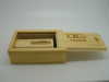 eco friendly wooden usb stick with laser logo for promotion in fancy packing