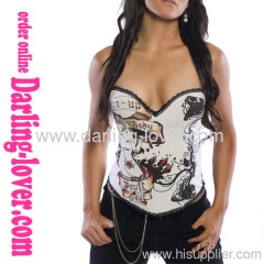 Sexy White Hot Girl Corset