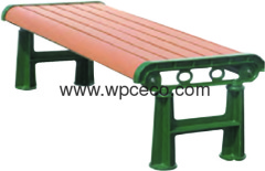 Durable wpc outdoor public bench