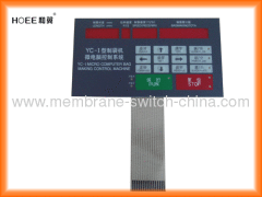 Touch panel membrane switch keyboards