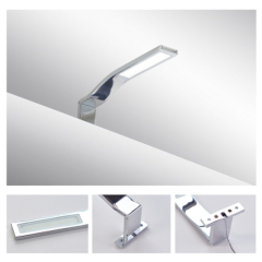 Italy Modern design chrome aluminum 220mm bathroom mirror led light / 3W bathroom mirror lamp CE ROHS IP44 110V/220V AC