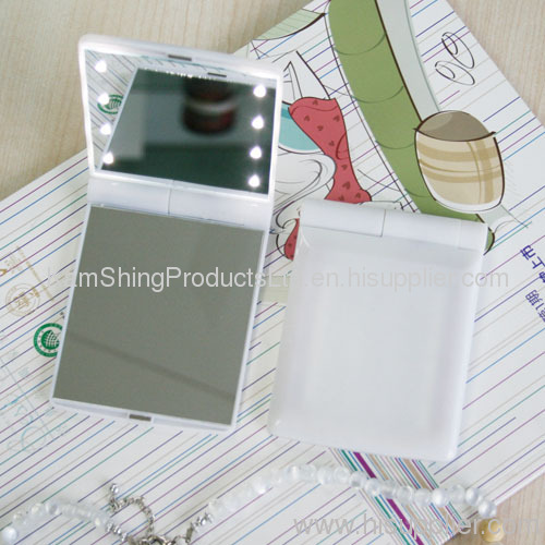 plastic 8 led light mirror