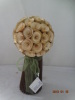 wooden flower bundle/artificial wedding flower bouquet