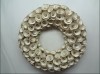 christmas wooden flower wreath/22&quot; curl wood wreath