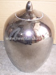 Chinese Ceramic silver vase