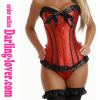 Sexy Red Dot Fashion Corset