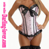 Sexy Pink Dot Fashion Corset