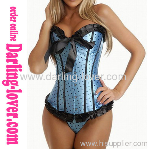 Blue Hot Sexy Dot Fashion Corset