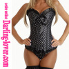 Sexy Black Dot Fashion Corset