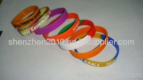 cheap custom your logo silicone personalized bracelets promotion Wristbands