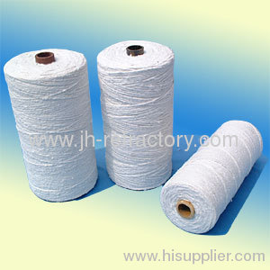 Thermal insulation ceramic fiber yarn