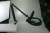 Largest Magnifier LED Swing Arm Clamp Magnifier Lamp