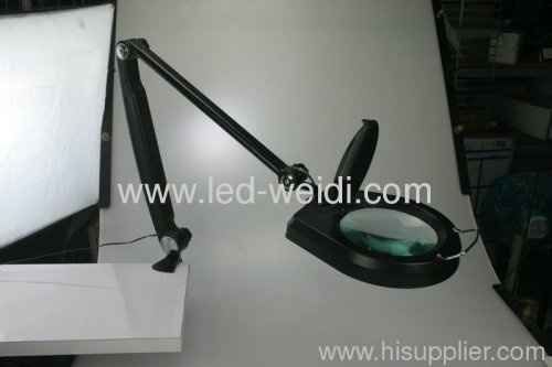 Largest Magnifier LED Swing Arm Clamp Magnifier Lamp
