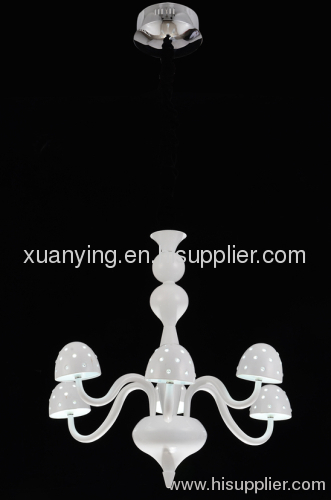 Mushroom Crystal Pendant Lamp Modern Chandelier