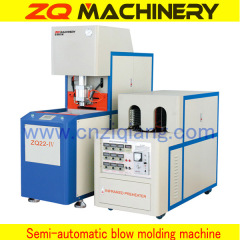 semi-automatic pet stretch blow molding machine