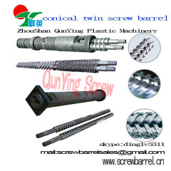 conical twin screw barrels