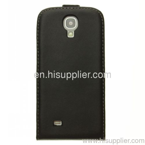 Samsung S4 i9500 flip style genuine leather case