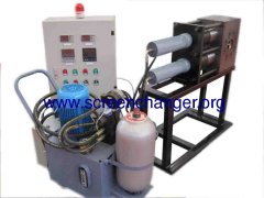 double column screen changer for plastic extruders